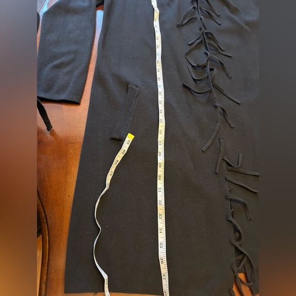 Black jacket with fringes oversize💜💜💜 - Picture 9 of 15